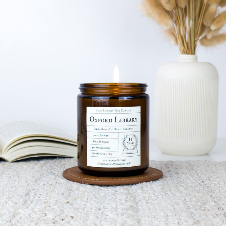 Oxford Library (15th Anniversary Edition) - Special Edition 8oz Candle - Frostbeard Studio