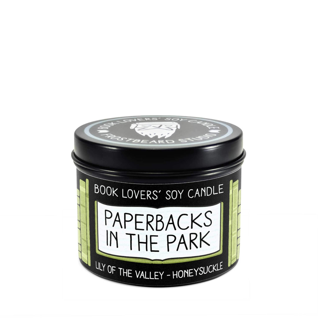 Paperbacks in the Park  -  4 oz Tin  -  4 oz Tin  -  Frostbeard Studio
